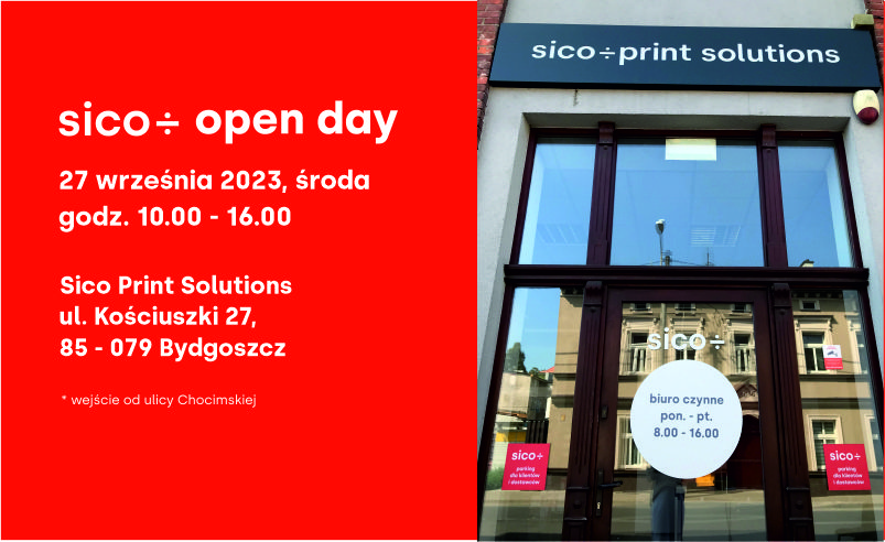 sico ÷ open day BYDGOSZCZ, 27 września 2023, godz. 10.00 – 16.00 